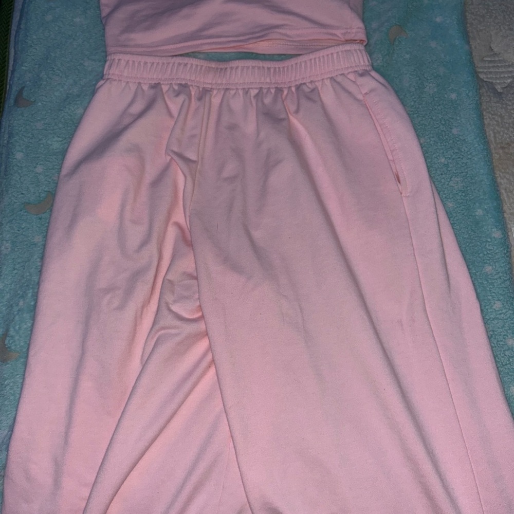 SHEIN Light Pink Fabric Detail